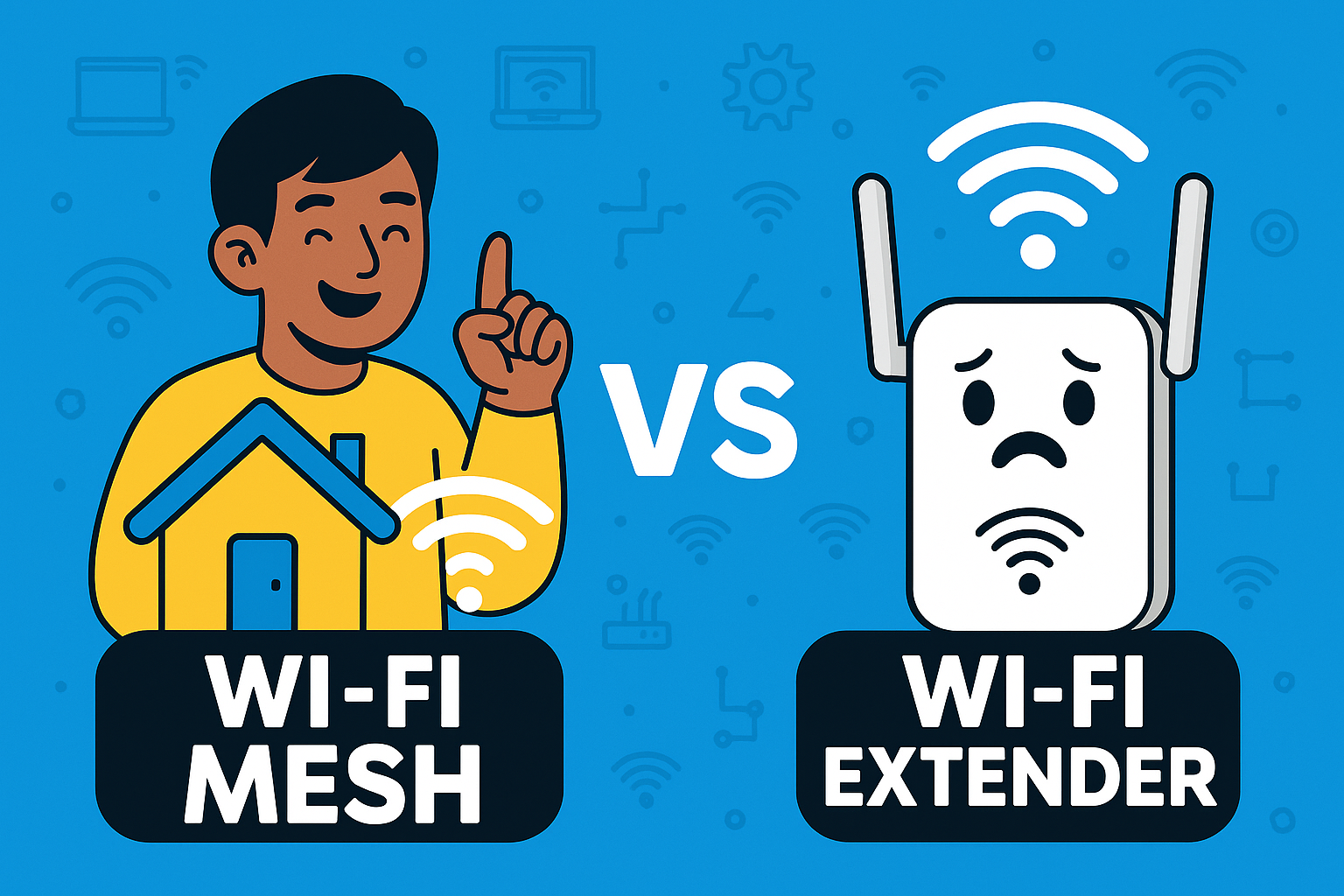 Differenza tra Wi-Fi Mesh e ripetitore